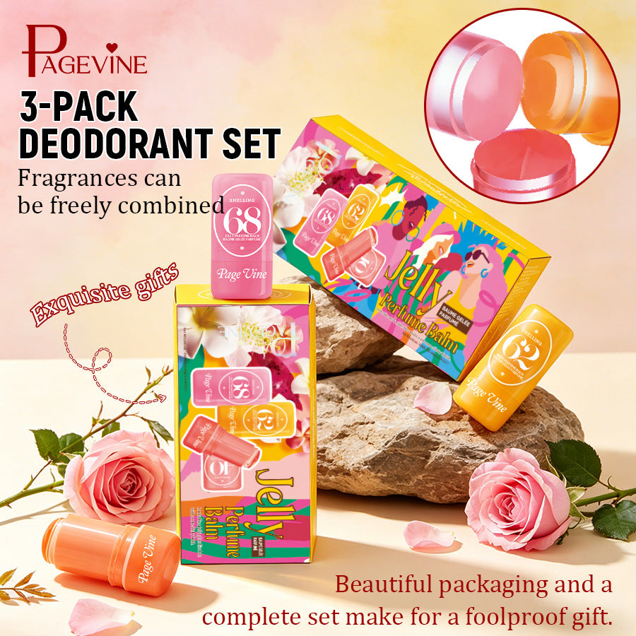 PAGE VINE Solid Perfume Balm - Refreshing Fruity Scent, Fresh and Versatile