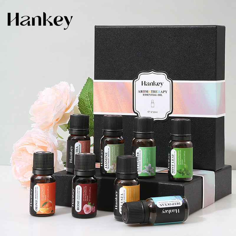 HANKEY Water-Soluble Aromatherapy Essential Oil Set (8 Bottles) - Humidifier Dedicated Aromatherapy Gift Set - GLOWUP