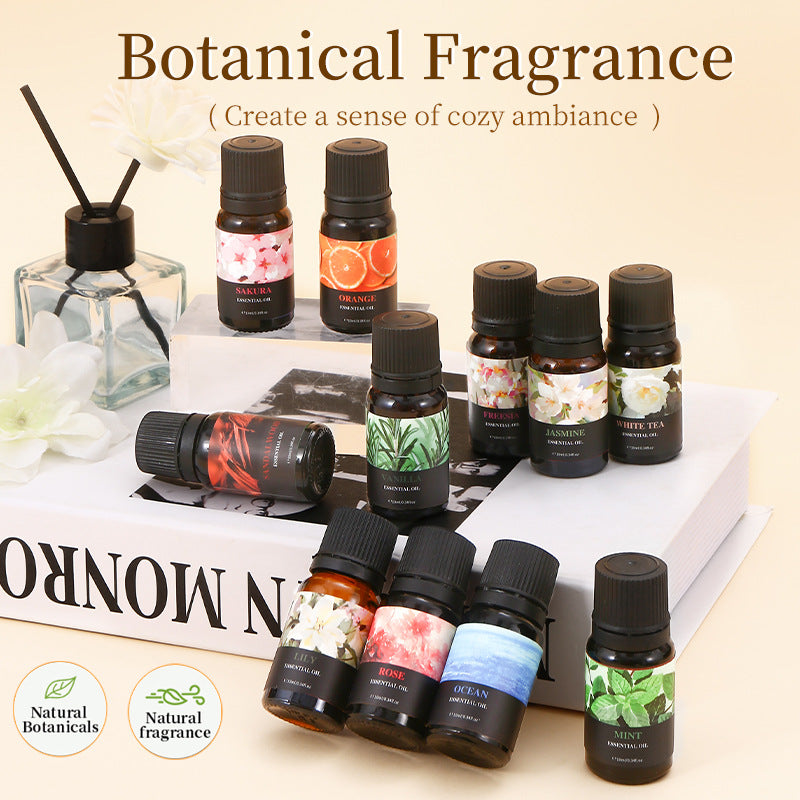 ESSENTIAL OIL Aromatherapy Essential Oil Set (6 Pieces) - Indoor Humidifier Aromatherapy Essential Oil Set - GLOWUP