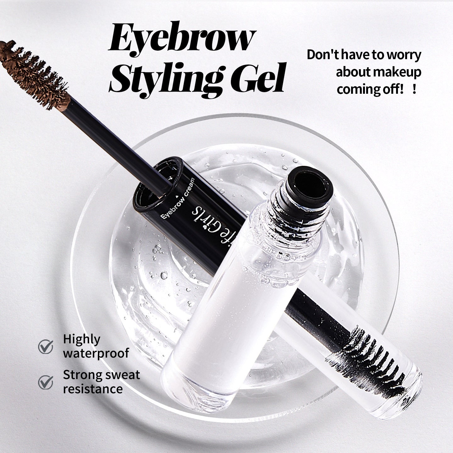 Professional 3D Eyebrow Sculpting System - Dual-Ended Precision Setting Liquid - Architectural Brow Styling & Control