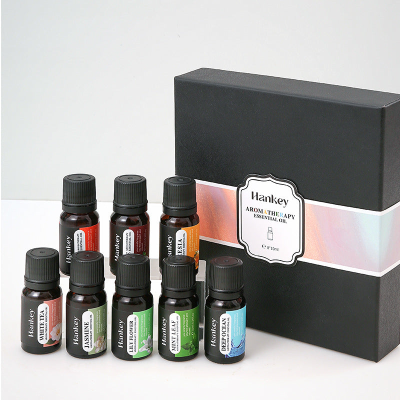 HANKEY Water-Soluble Aromatherapy Essential Oil Set (8 Bottles) - Humidifier Dedicated Aromatherapy Gift Set - GLOWUP