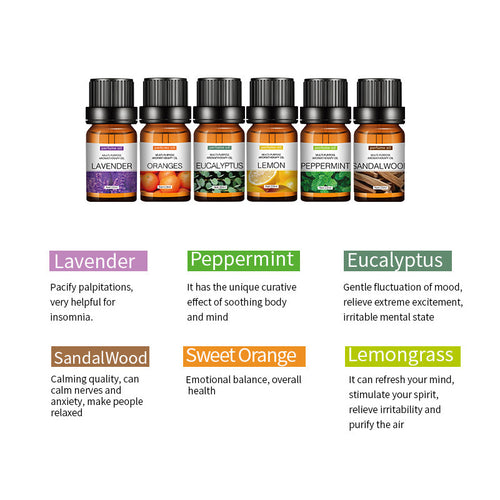Aromatherapy Essential Oil 10ml Set - Extracted from the natural fragrance of plants - GLOWUP