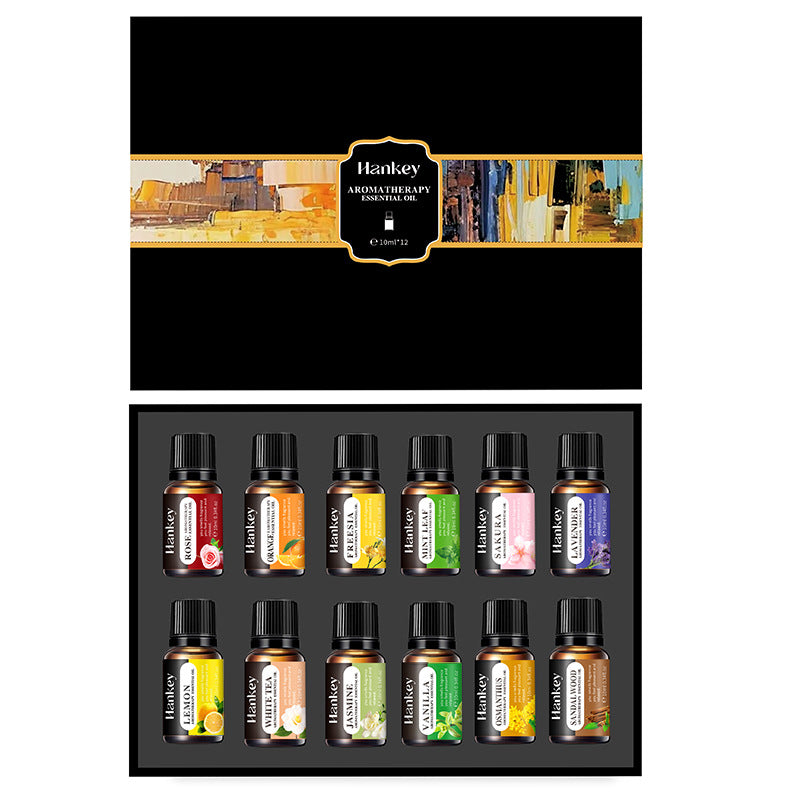 Water-soluble aromatherapy essential oil set - suitable for aromatherapy diffusers and humidifiers, long-lasting fragrance. - GLOWUP