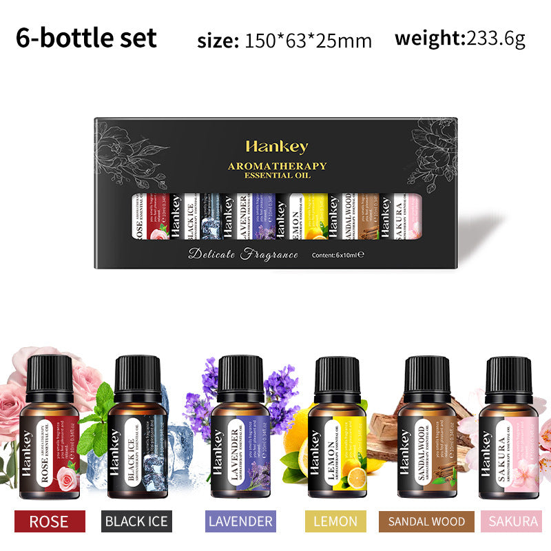 Water-soluble aromatherapy essential oil set - suitable for aromatherapy diffusers and humidifiers, long-lasting fragrance. - GLOWUP