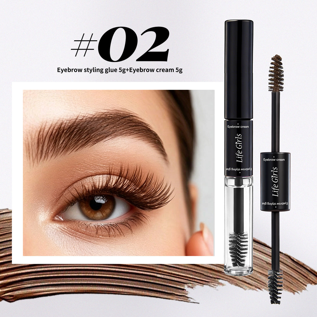 Professional 3D Eyebrow Sculpting System - Dual-Ended Precision Setting Liquid - Architectural Brow Styling & Control