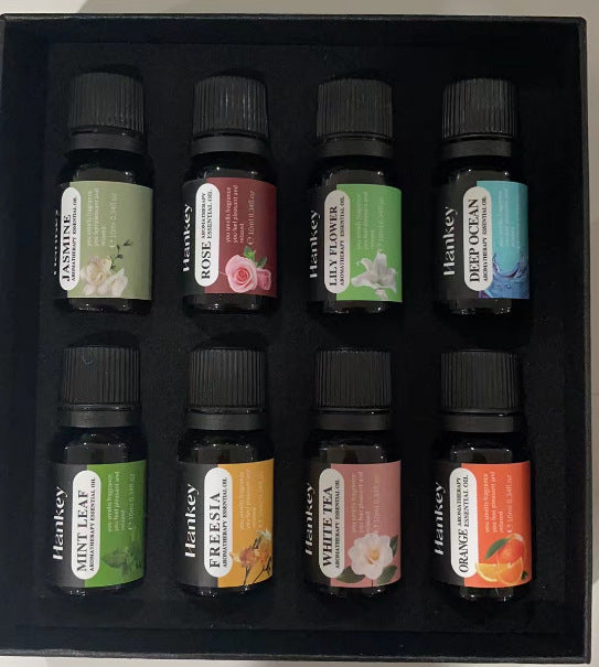 HANKEY Water-Soluble Aromatherapy Essential Oil Set (8 Bottles) - Humidifier Dedicated Aromatherapy Gift Set - GLOWUP