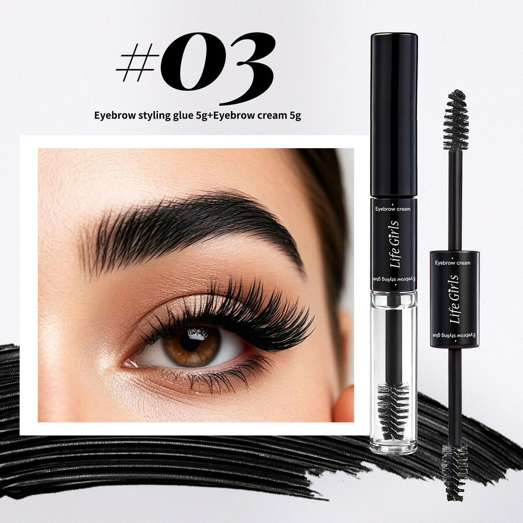Professional 3D Eyebrow Sculpting System - Dual-Ended Precision Setting Liquid - Architectural Brow Styling & Control
