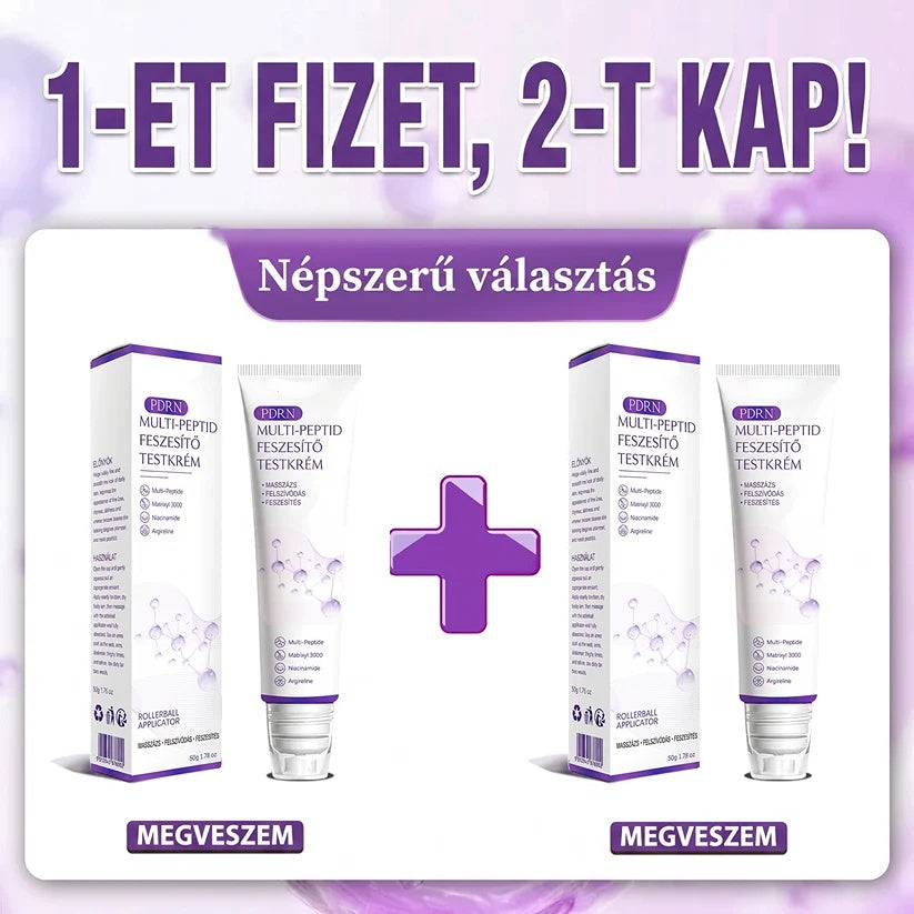 Recommended by dermatologists | PDRN Multi-Peptide Massaging Body Cream - GLOWUP