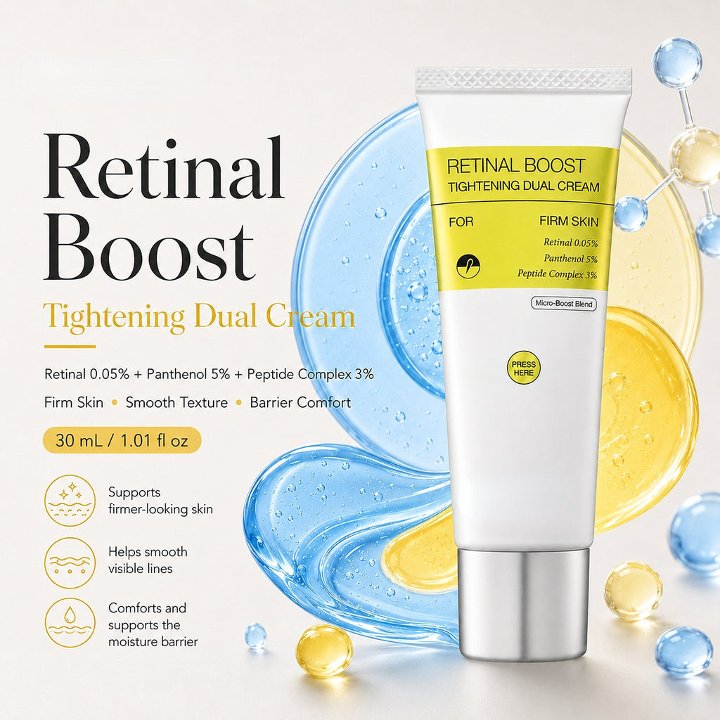 Retinal Shot Dual-Action Firming Cream - 0.05% Retinal & 3% Matrixyl for Wrinkles & Fine Lines - GLOWUP