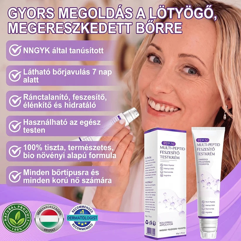 Recommended by dermatologists | PDRN Multi-Peptide Massaging Body Cream - GLOWUP