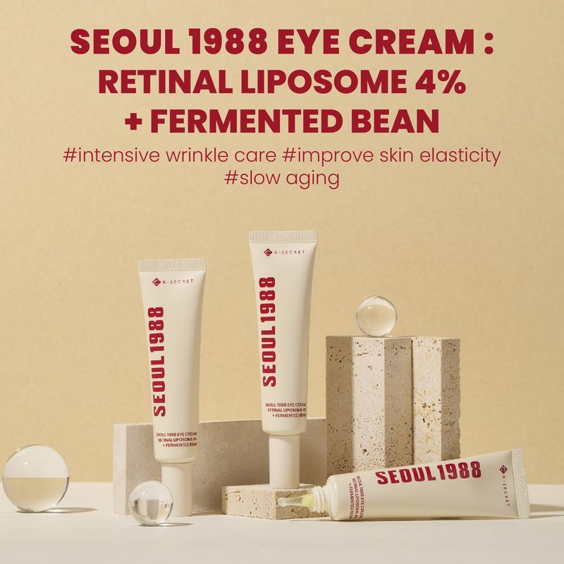 [KSECRET Official] SEOUL 1988 Eye Cream 30ml - Fermented Bean Complex for Maximum Elasticity - Clinical Eye Recovery - GLOWUP