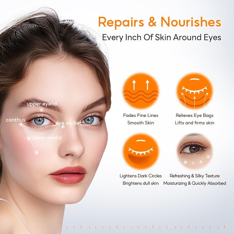 PAPA FEEL 5D Peptide Eye Cream 15g - Anti-Aging Treatment for Crow's Feet, Eye Bags & Dark Circles