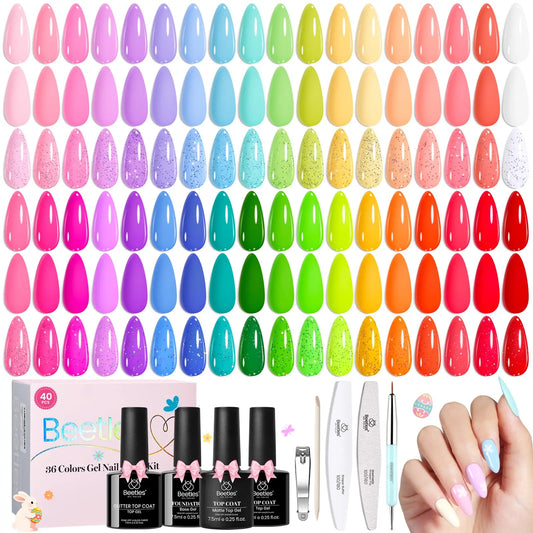 Summer Soul: Beetles 36 Colors Neon Rainbow Gel Polish - MYSTERYBOXS