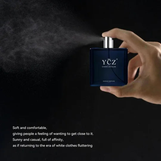 YCZ Perfumes Midnight Marine Eau De Parfum - Unisex 50ml Ocean Fresh Scent Premium Aromatic Woody Fragrance for Him & Her