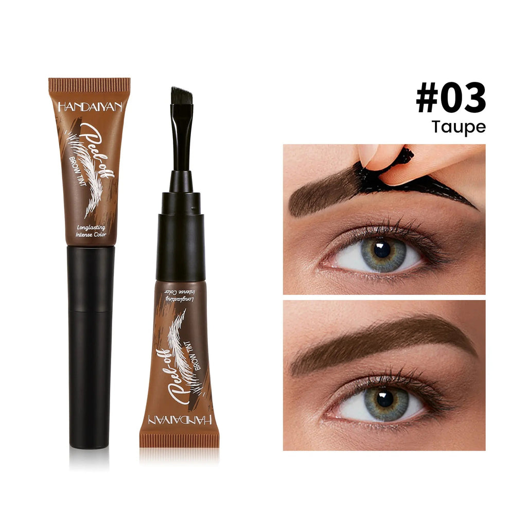 💧5-Color Tear-Off Brow Tint – Long-Lasting Waterproof Brow Gel