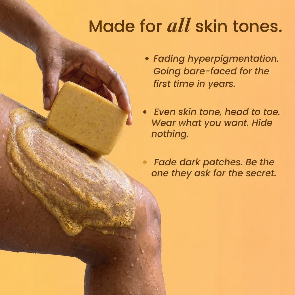 Turmeric Kojic Acid Brightening Soap Cube - 2Pcs Deep Cleansing Bar for Dark Spots & Uneven Skin Tone - GLOWUP