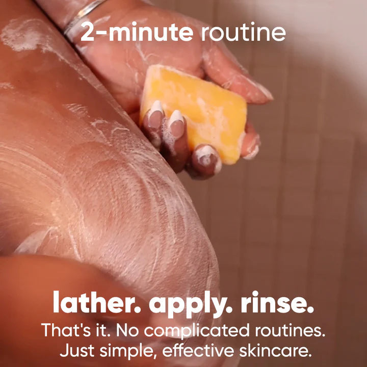 Turmeric Kojic Acid Brightening Soap Cube - 2Pcs Deep Cleansing Bar for Dark Spots & Uneven Skin Tone - GLOWUP