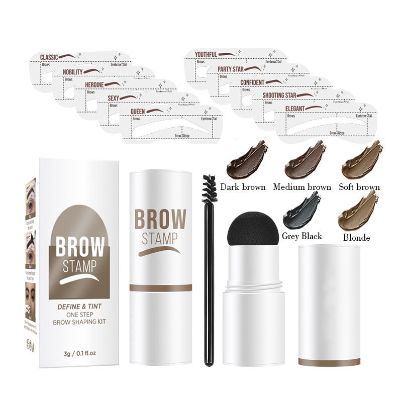 ⏳Buy 1 Get 1 Free💥Perfect eyebrow stencil & stamp kit[You will also receive 10 eyebrow cards and 1 eyebrow brush] - GLOWUP