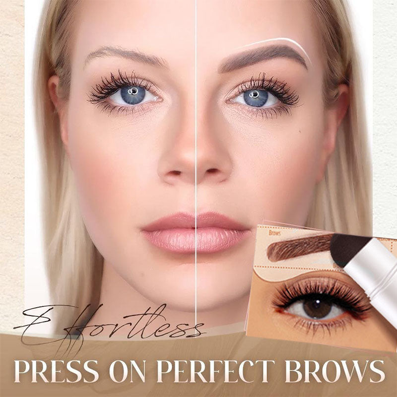 ⏳Buy 1 Get 1 Free💥Perfect eyebrow stencil & stamp kit[You will also receive 10 eyebrow cards and 1 eyebrow brush] - GLOWUP