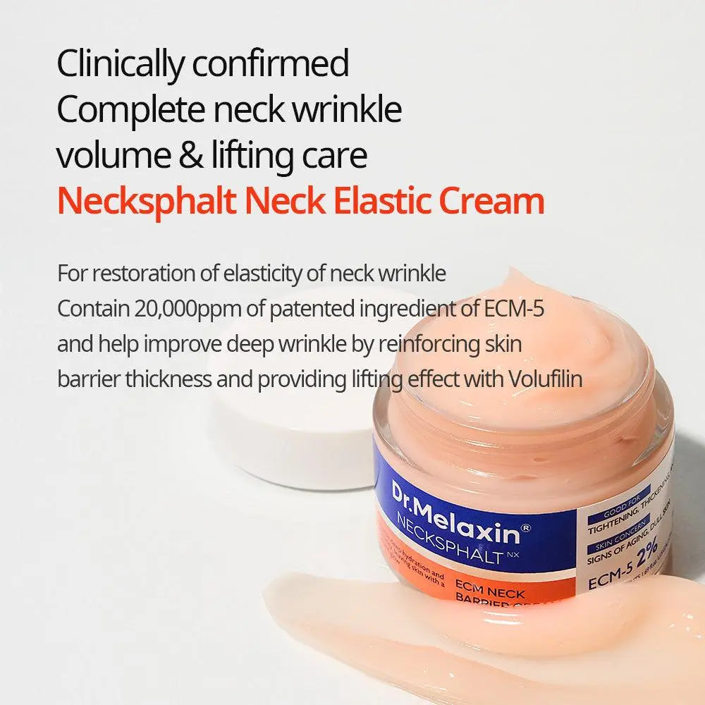 [Dr.Melaxin Official] Necksphalt ECM Neck Barrier Cream 50ml – Neck Firming & Wrinkle Care - GLOWUP