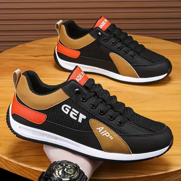 Comfortable Slip-On Walking Shoes with Elastic Laces - Lightweight Breathable Non-Slip Casual Sneakers