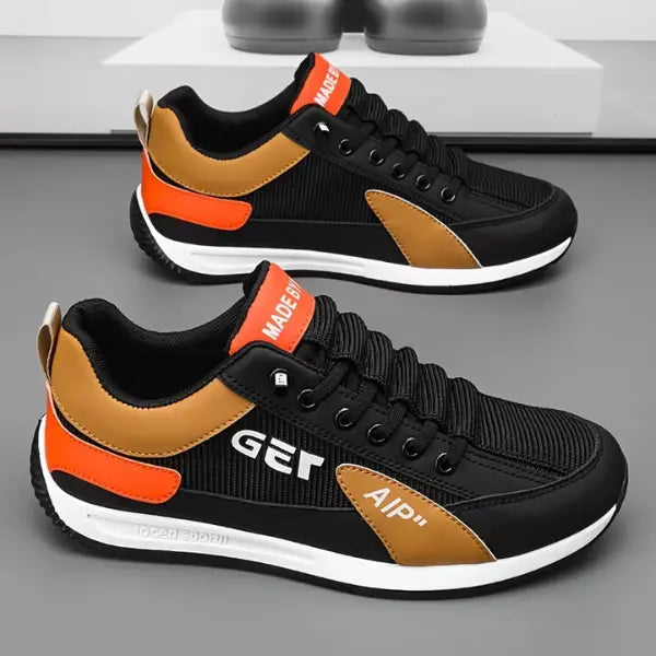 Comfortable Slip-On Walking Shoes with Elastic Laces - Lightweight Breathable Non-Slip Casual Sneakers