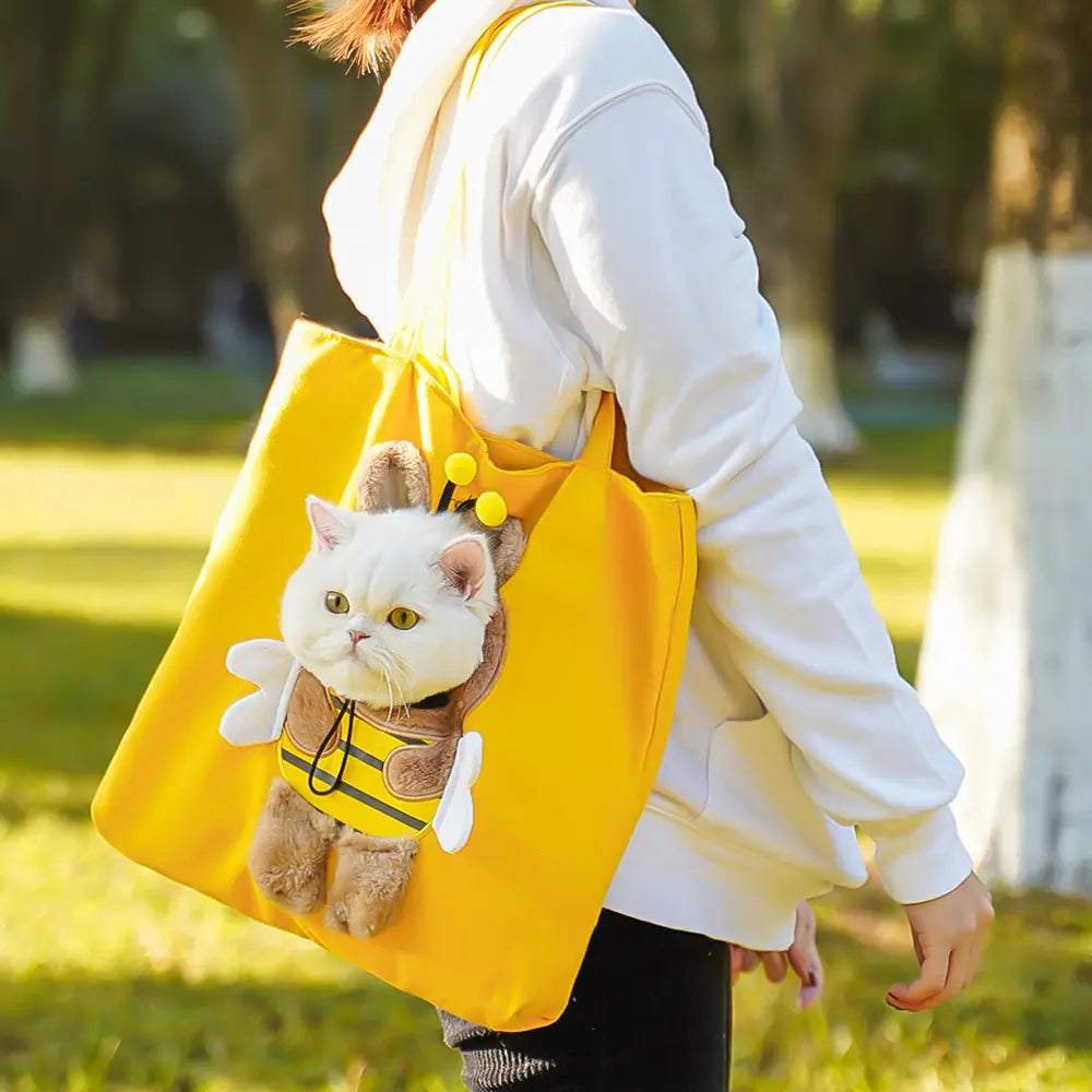 Portable multi-functional pet crossbody bag - perfect for outdoor travel and walks