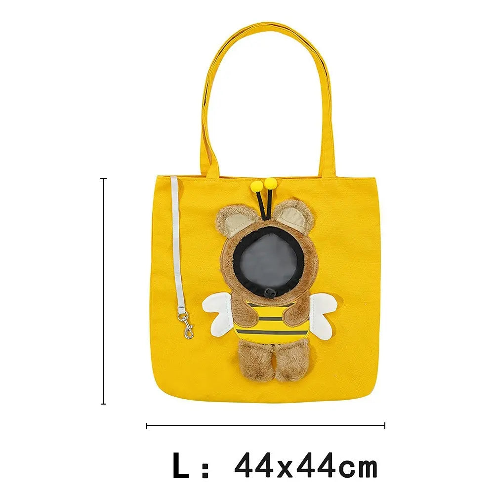 Portable multi-functional pet crossbody bag - perfect for outdoor travel and walks