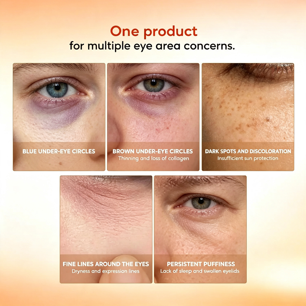 PAPA FEEL 5D Peptide Eye Cream 15g - Anti-Aging Treatment for Crow's Feet, Eye Bags & Dark Circles
