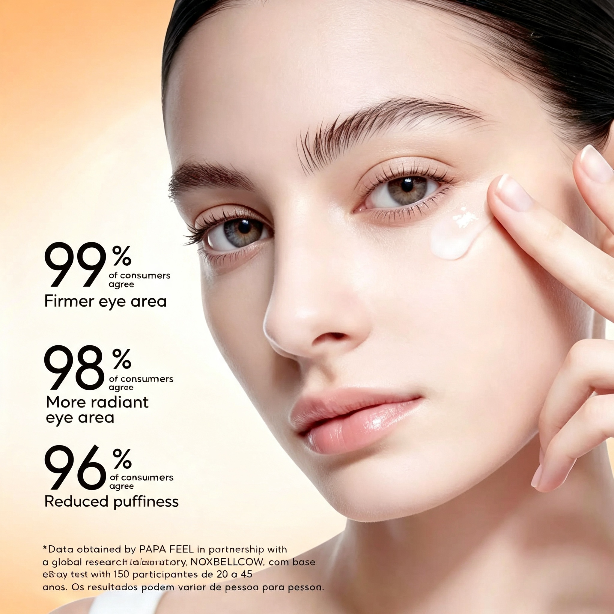 PAPA FEEL 5D Peptide Eye Cream 15g - Anti-Aging Treatment for Crow's Feet, Eye Bags & Dark Circles