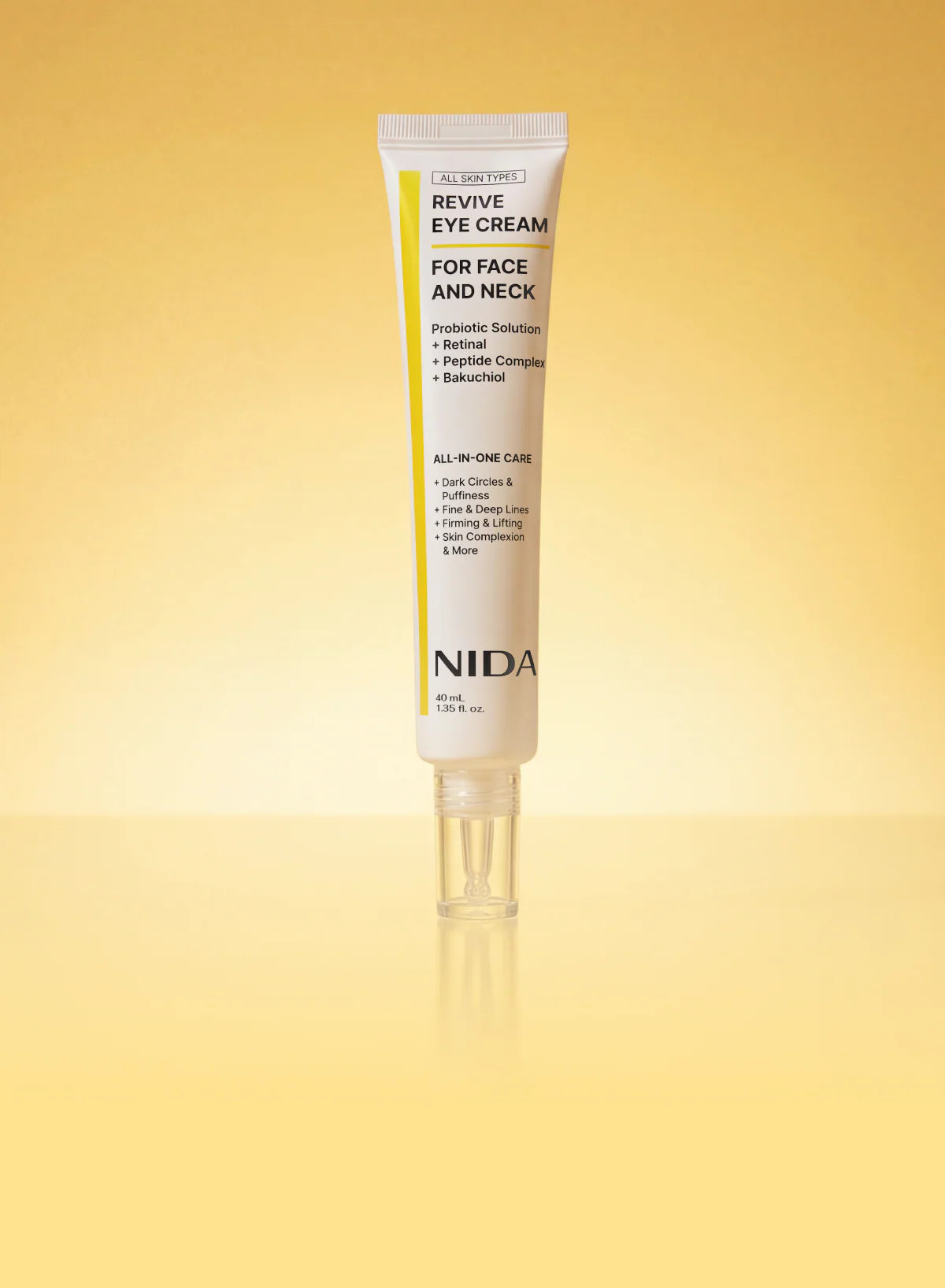NIDA Advanced Skin Revival System - High-Potency Salmon PDRN & 6-Peptide Complex Duo - Professional Eye & Neck Lifting - GLOWUP